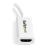Adaptador de Video StarTech.com - Conecta Mini DisplayPort a HDMI - 4K - Activo - Blanco - MDP2HD4KSW