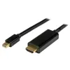 Cable Adaptador de Video StarTech.com - Mini DisplayPort a HDMI - 2m - Negro - MDP2HDMM2MB
