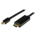 Cable Adaptador de Video StarTech.com - Mini DisplayPort a HDMI - 2m - Negro - MDP2HDMM2MB Cable Adaptador de Video StarTech.com - Mini DisplayPort a HDMI - 2m - Negro - MDP2HDMM2MB