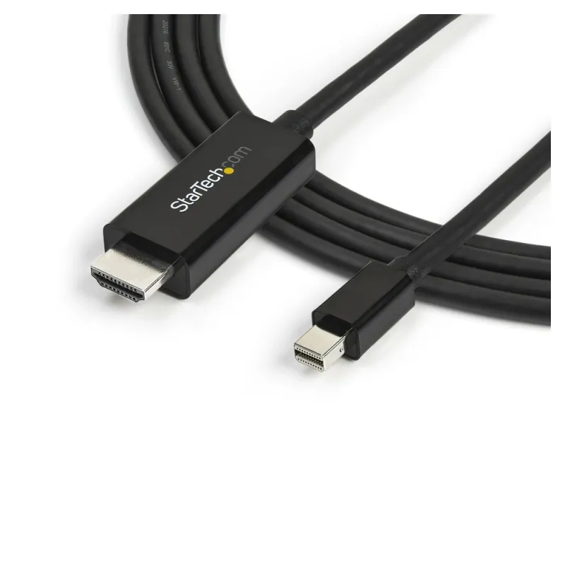 Cable Adaptador StarTech.com - Mini DisplayPort a HDMI - 3M - 4K - 30Hz - MDP2HDMM3MB