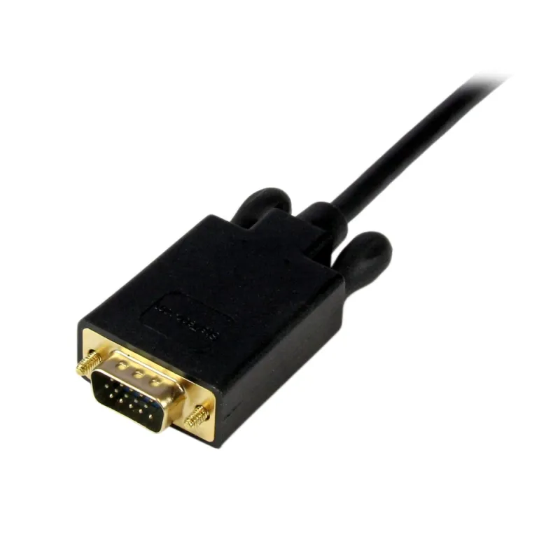 Cable Adaptador de Vídeo StarTech.com - Conecta Mini Displayport a VGA - 1.8m - Activo - Negro - MDP2VGAMM6B
