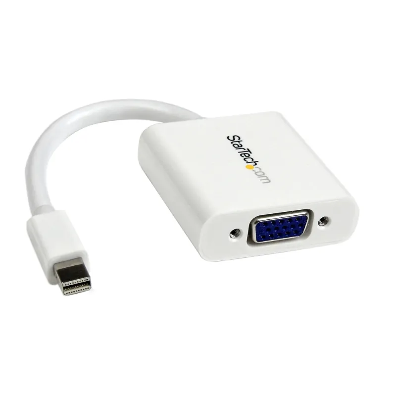 Convertidor StarTech.com MDP2VGAW - Conecta Mini DisplayPort a VGA - Blanco - MDP2VGAW