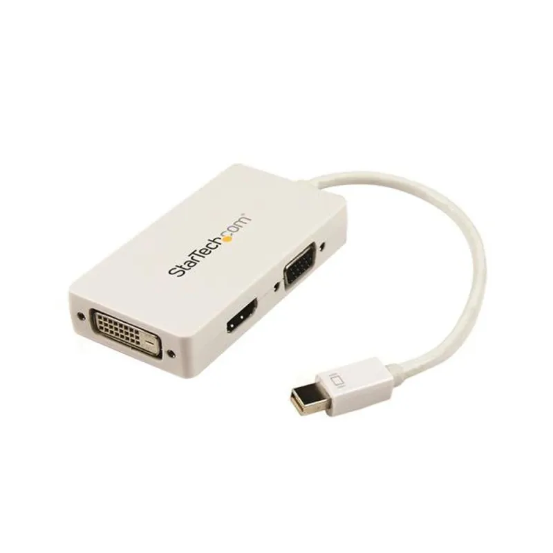 Adaptador de Vídeo StarTech.com - Mini DisplayPort a VGA/ DVI/ HDMI - 1920x1200 - Blanco - MDP2VGDVHDW