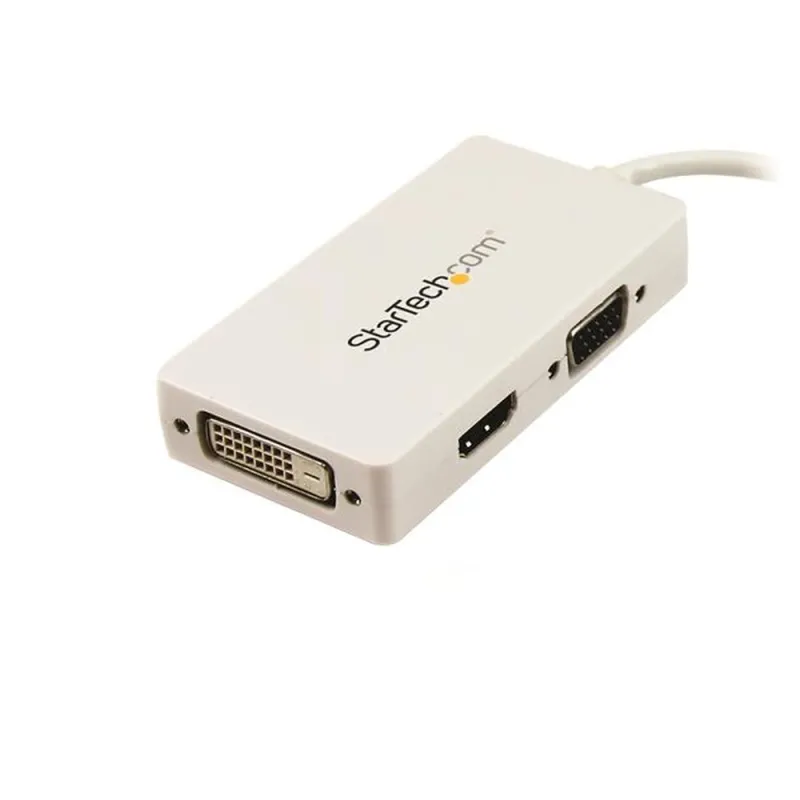 Adaptador de Vídeo StarTech.com - Mini DisplayPort a VGA/ DVI/ HDMI - 1920x1200 - Blanco - MDP2VGDVHDW