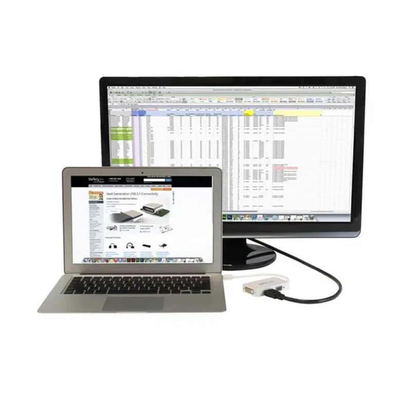 Adaptador de Vídeo StarTech.com - Mini DisplayPort a VGA/ DVI/ HDMI - 1920x1200 - Blanco - MDP2VGDVHDW