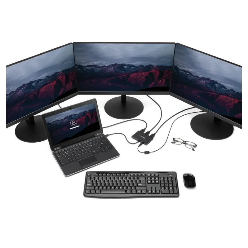 Concentrador MST StarTech.com - Splitter Mini DisplayPort a 3 HDMI - Negro - MSTMDP123HD