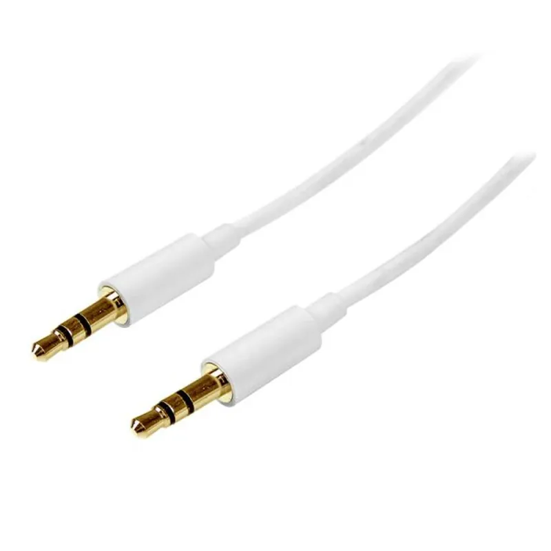Cable StarTech.com Audio Estereo 3.5mm Mini Jack Plug Macho a Macho - 1m - MU1MMMSWH