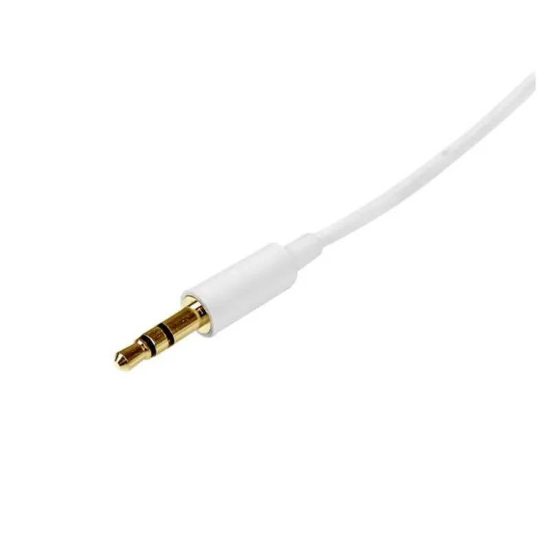 Cable StarTech.com Audio Estereo 3.5mm Mini Jack Plug Macho a Macho - 1m - MU1MMMSWH