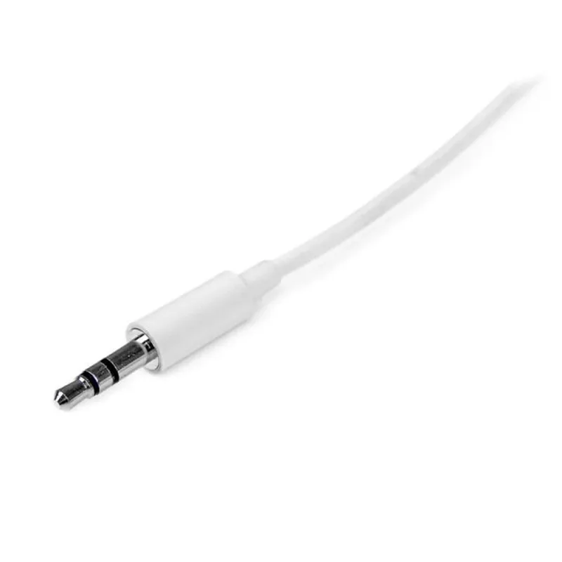 Cable de Audio StarTech.com - 3.5mm - Mini Jack Plug - Macho/Macho - 3m - Blanco - MU3MMMSWH