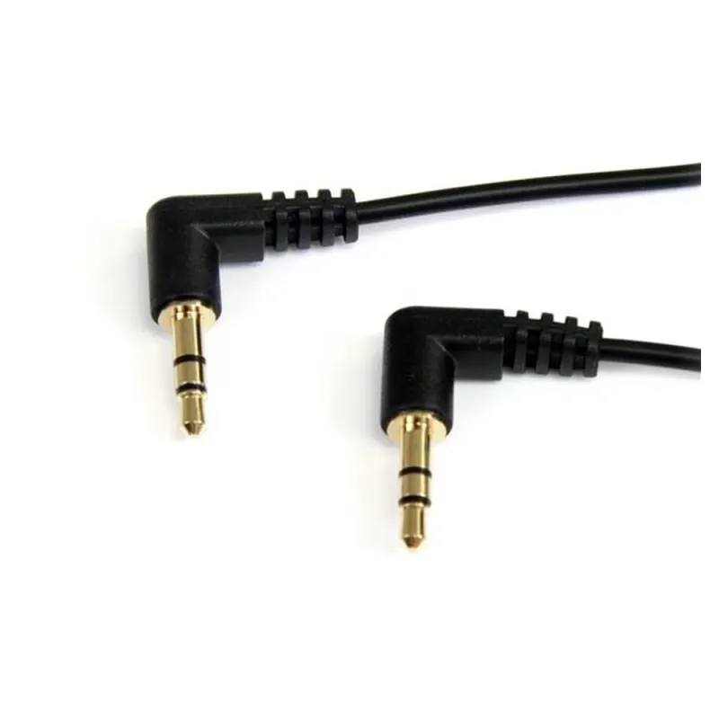 Cable de Audio StarTech.com - Estéreo - 3.5 mm - Delgado de Ángulo Recto - 91 cm - M/M - MU3MMS2RA