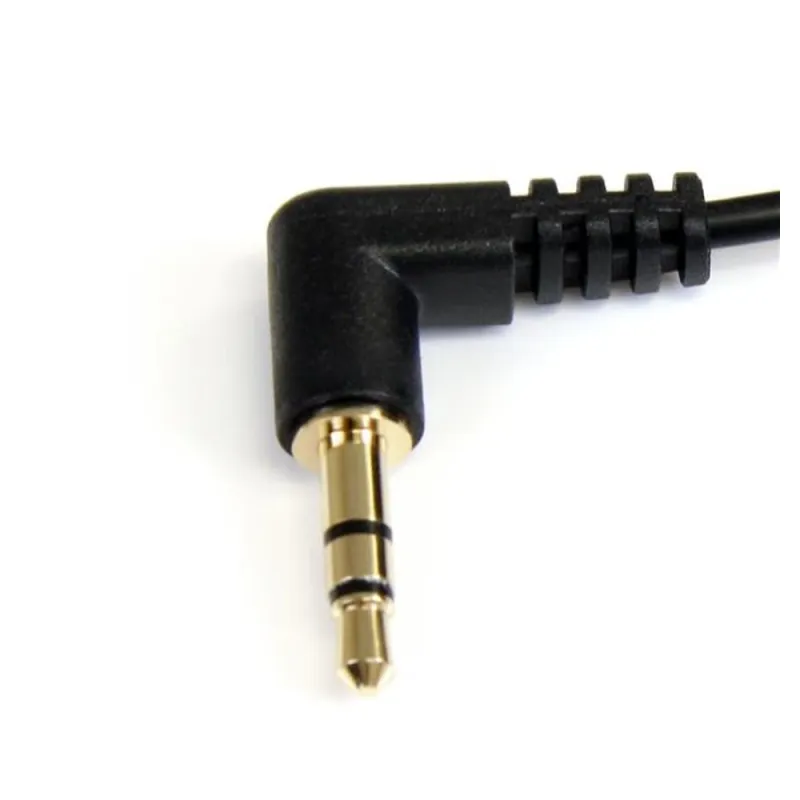 Cable de Audio StarTech.com - Estéreo - 3.5 mm - Delgado de Ángulo Recto - 91 cm - M/M - MU3MMS2RA