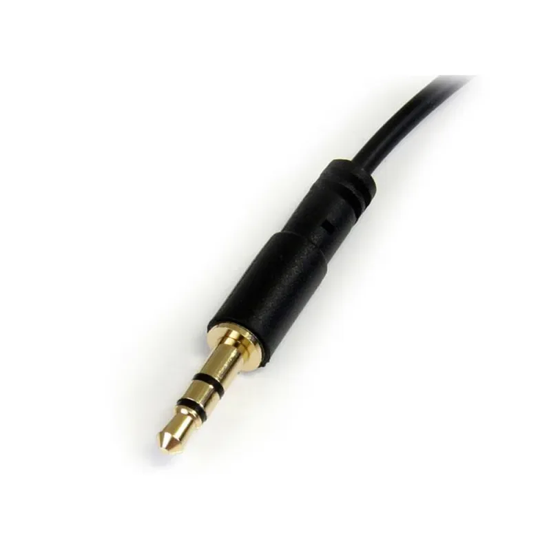 Cable StarTech.com MU3MMSRA - Audio Mini Jack 3.5mm - Angulo Derecho Macho - 91cm - MU3MMSRA