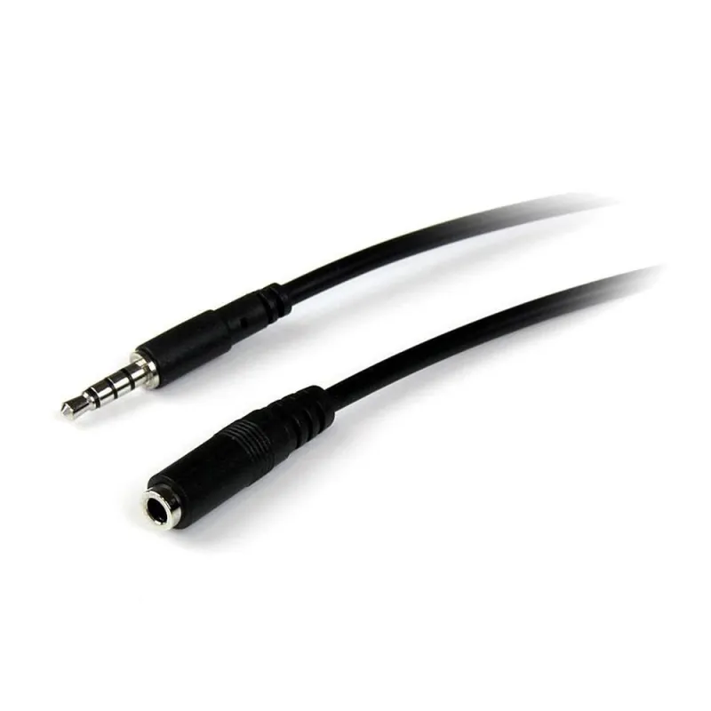 Cable StarTech.com Extensor para Audífonos y Diadema Headset Mini-Jack con Plug de 3.5mm - 2m - MUHSMF2M
