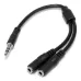Divisor StarTech.com - Estéreo para Audífonos - Splitter en Y - Macho a 2X Hembra 3.5mm - MUY1MFFS