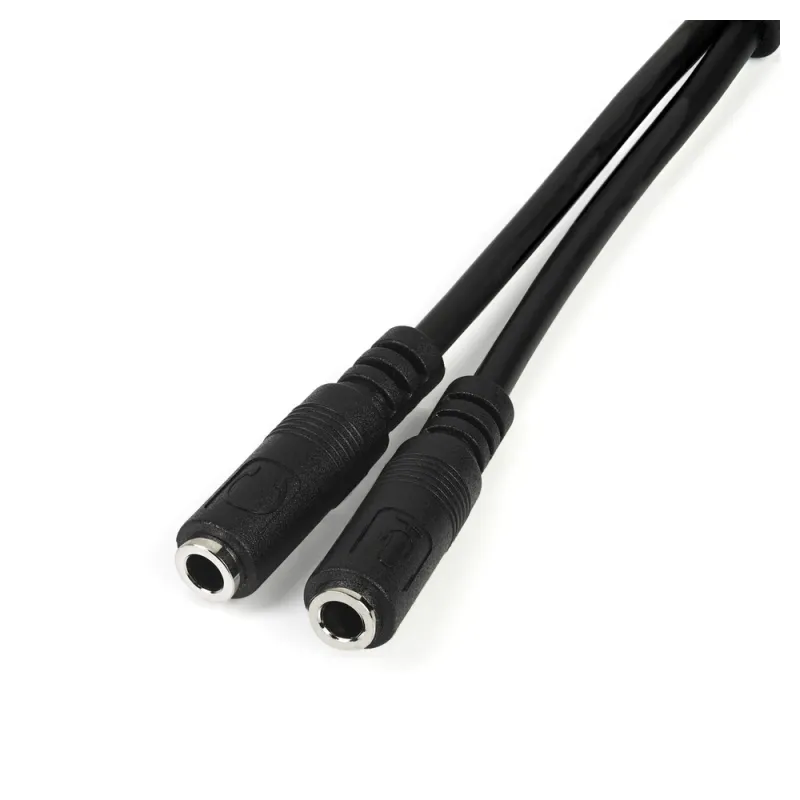 Divisor de Auriculares StarTech.com - Mini-Jack 3.5mm 4 pines a 2x Mini-Jack 3.5mm 3 pines  - MUYHSMFF