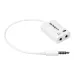 Cable Adaptador Divisor StarTech.com - Diadema Macho / Hembra - Blanco - MUYHSMFFADW Cable Adaptador Divisor StarTech.com - Diadema Macho / Hembra - Blanco - MUYHSMFFADW