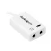 Cable Adaptador Divisor StarTech.com - Diadema Macho / Hembra - Blanco - MUYHSMFFADW Cable Adaptador Divisor StarTech.com - Diadema Macho / Hembra - Blanco - MUYHSMFFADW