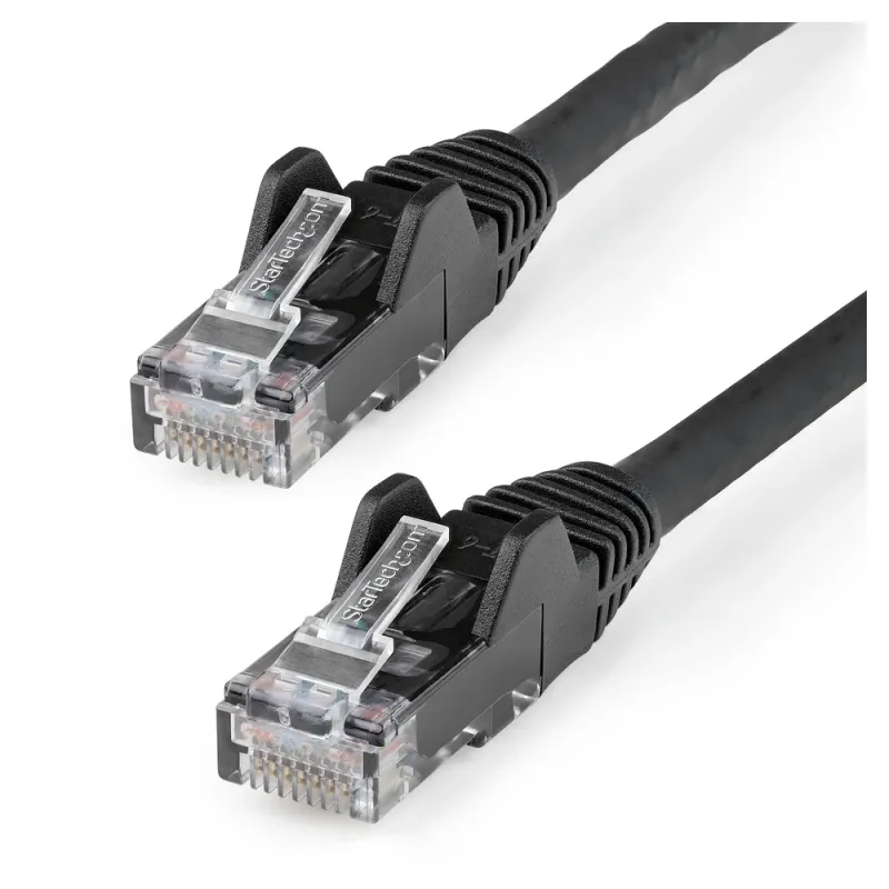 Cable de Red StarTech.com - Cat6 - RJ-45 - 15 m - Negro - N6LPATCH15MBK