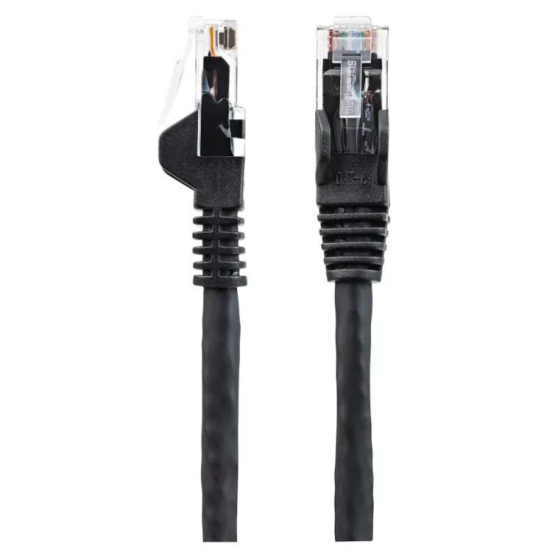 Cable de Red StarTech.com - Cat6 - RJ-45 - 15 m - Negro - N6LPATCH15MBK
