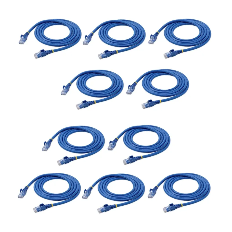 Cable de Red StarTech.com - Cat6 - RJ-45 - 1.5M - Azul - 10 Piezas - N6PATCH5BL10PK