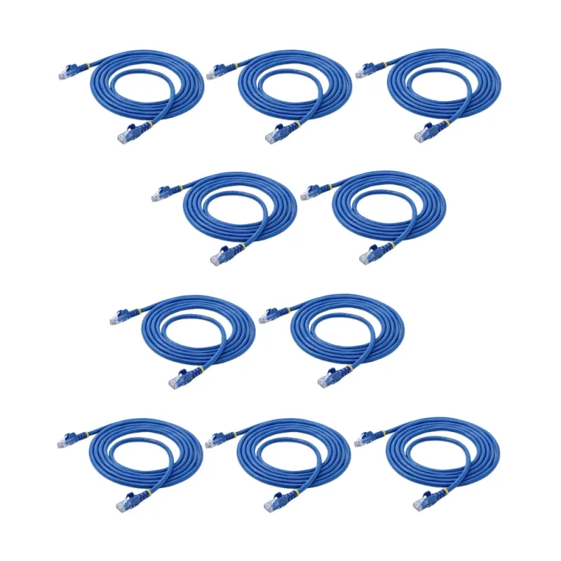Cable de Red StarTech.com - Cat6 - RJ-45 - 2.1M - Azul - 10 Piezas - N6PATCH7BL10PK