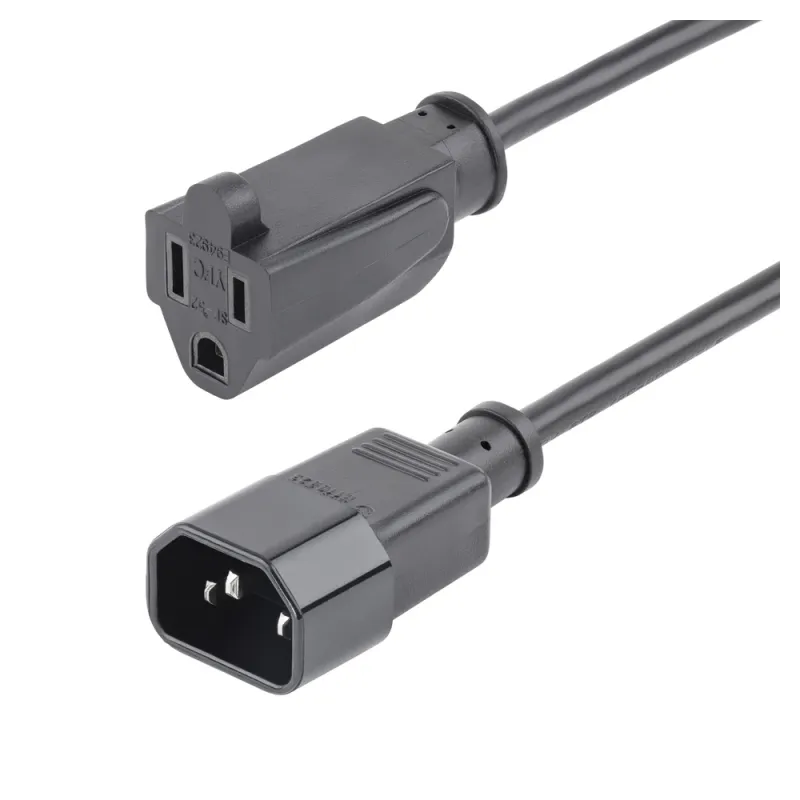 Cable de Poder StarTech.com PAC10010PK - NEMA 5-15R a C14 - 30 cm - 10 Piezas - PAC10010PK