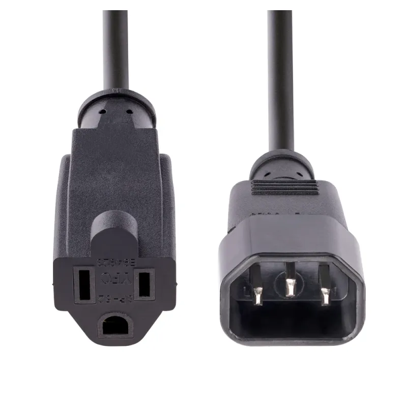 Cable de Poder StarTech.com PAC10010PK - NEMA 5-15R a C14 - 30 cm - 10 Piezas - PAC10010PK