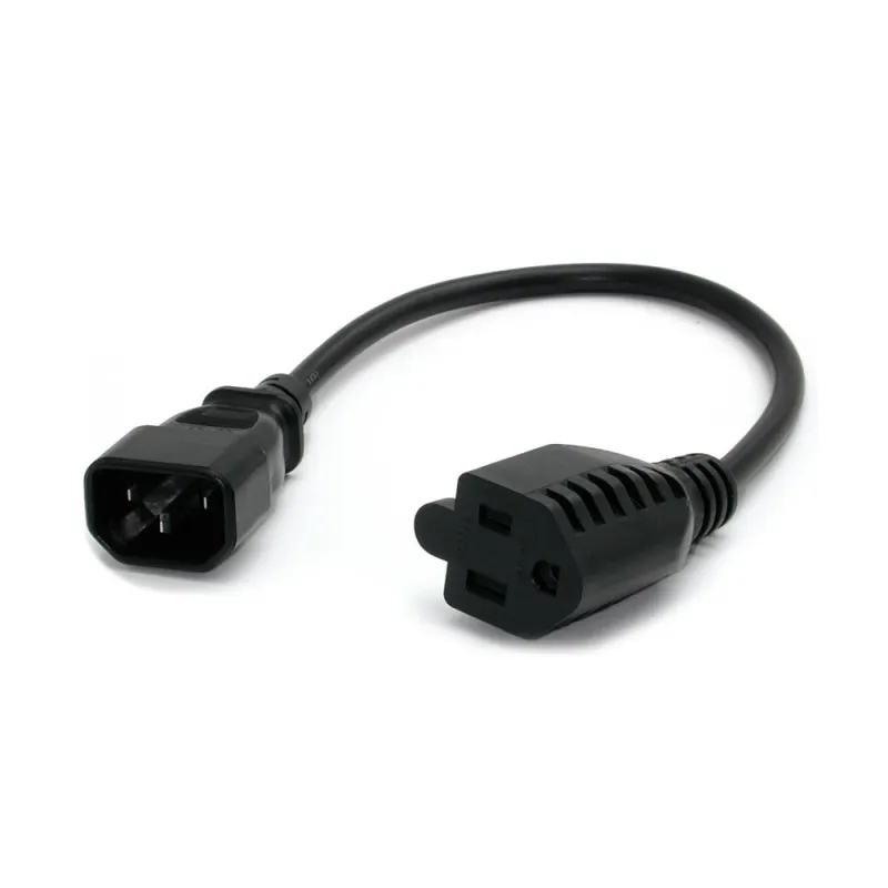 Cable StarTech.com de Alimentacion C14 a Nema 5-15R - para Computadora - 30cm - PAC100