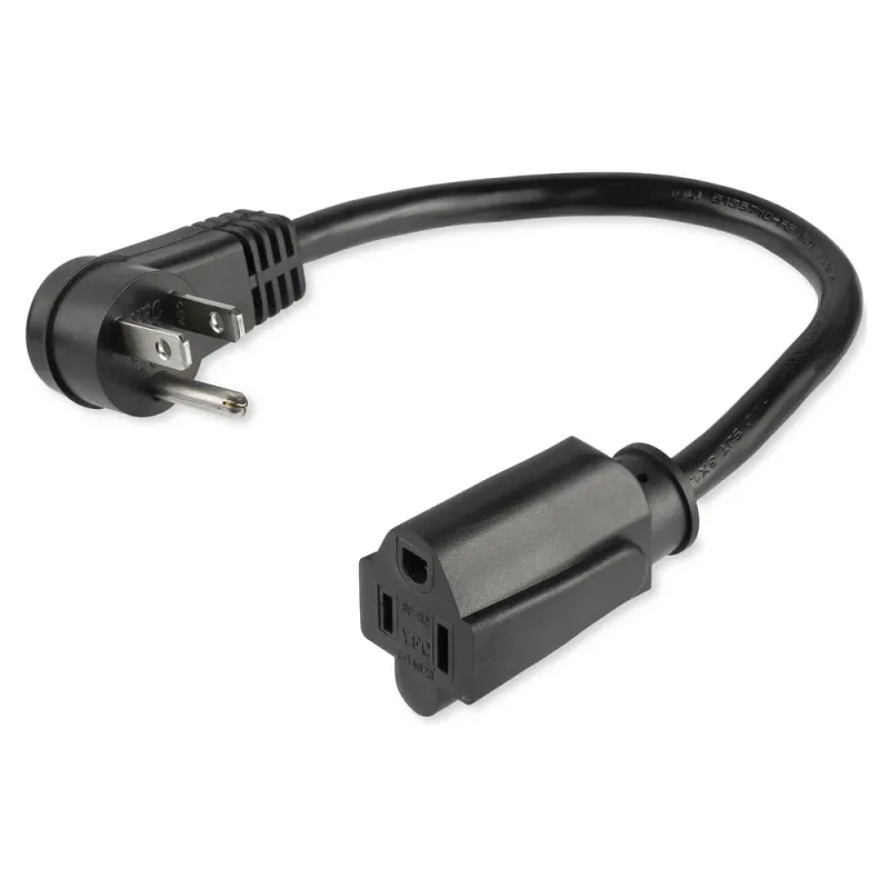 Cable de Poder StarTech.com PAC101R3 - 90cm - NEMA 5-15R a NEMA 5-15P - Acodado a la Derecha Macho - PAC101R3