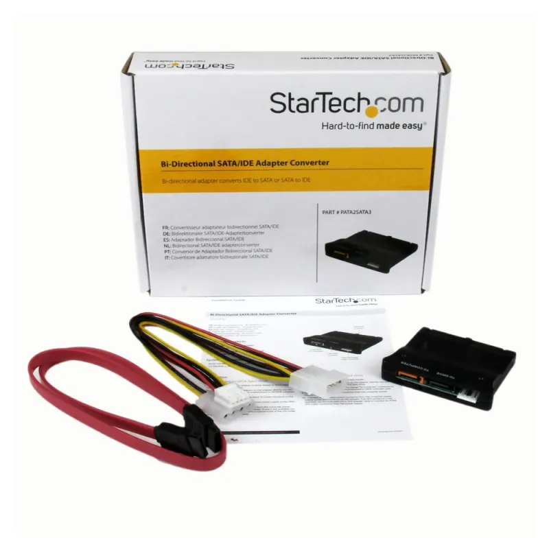 Adaptador StarTech.com - IDE a SATA - Bidireccional - PATA2SATA3