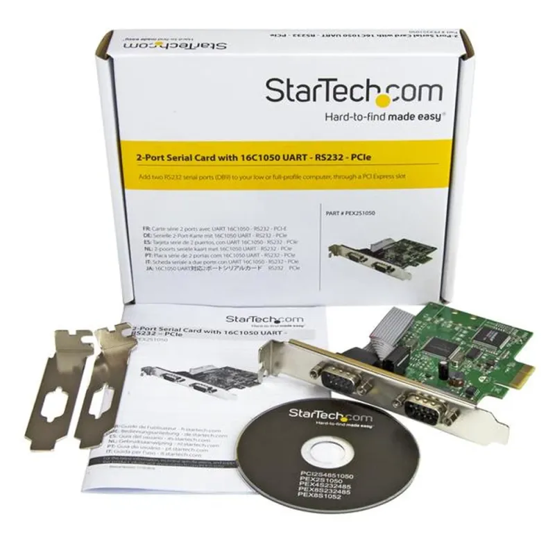 Tarjeta de Expansión StarTech.com - PCI-Express - 2x DB9 - PEX2S1050