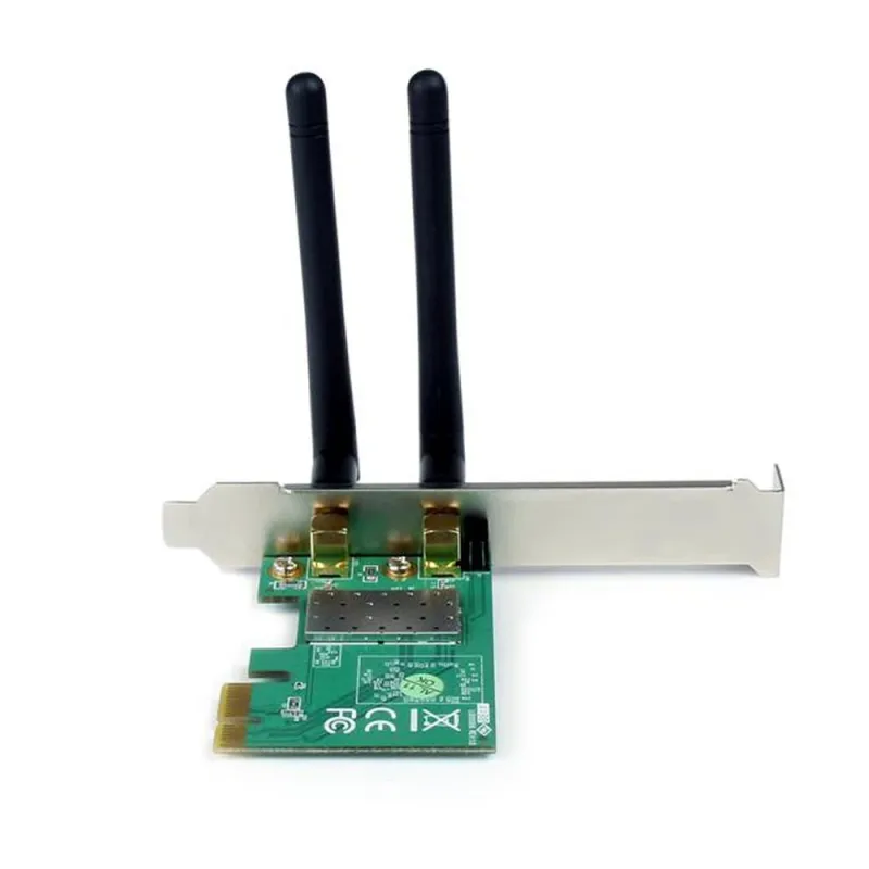 Tarjeta de Red StarTech.com - PCI-Express - 2.4 ~ 2.484 GHz - 300 Mbit/s - 2 Antenas Externas - PEX300WN2X2