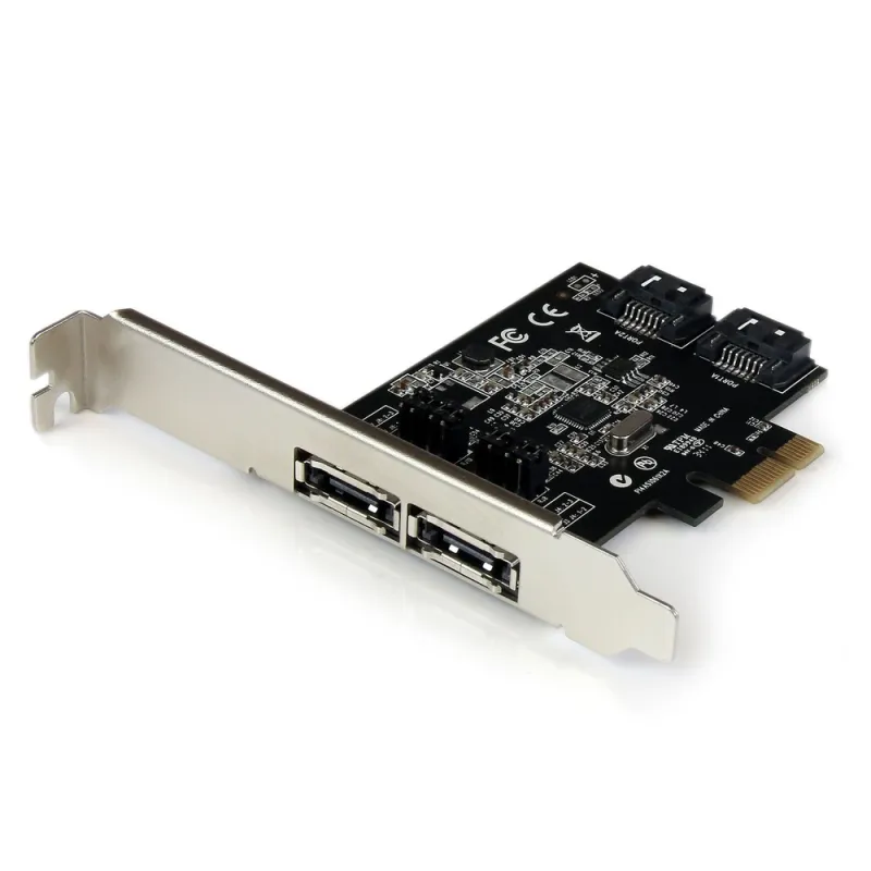 Tarjeta de Expansión StarTech.com - PCI-Express - 2x eSATA - 2x SATA - PEXESAT322I
