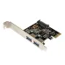 Tarjeta de Expansión StarTech.com - PCI-Express - 2x USB 3.0 - SATA - PEXUSB3S23 Tarjeta de Expansión StarTech.com - PCI-Express - 2x USB 3.0 - SATA - PEXUSB3S23