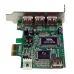 Tarjeta de Expansión StarTech.com - PCI-Express - 3x USB 2.0 Externo - 1x USB Interno - PEXUSB4DP