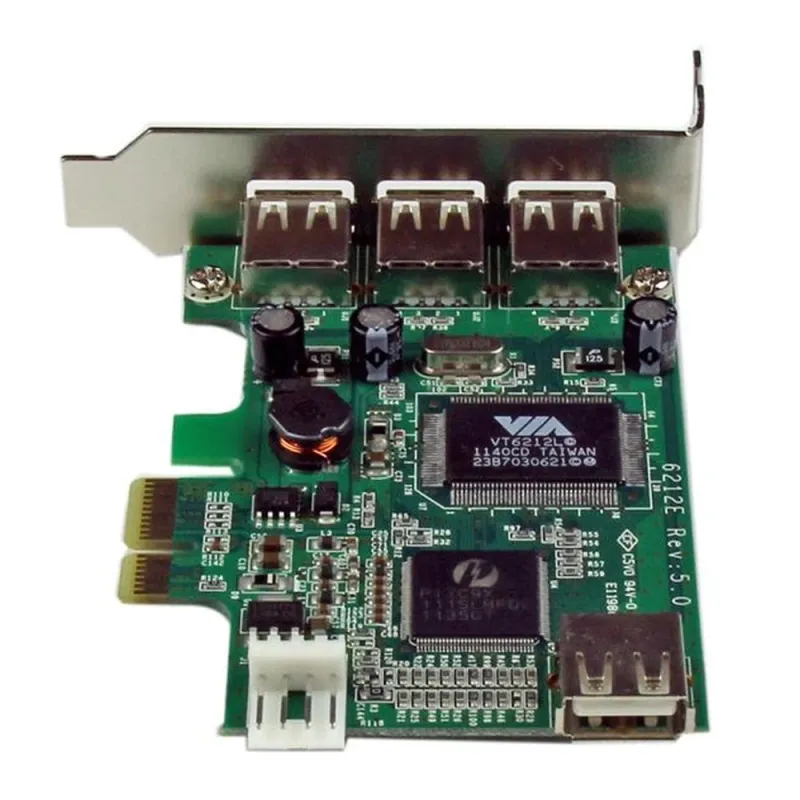 Tarjeta de Expansión StarTech.com - PCI-Express - 3x USB 2.0 Externo - 1x USB Interno - PEXUSB4DP