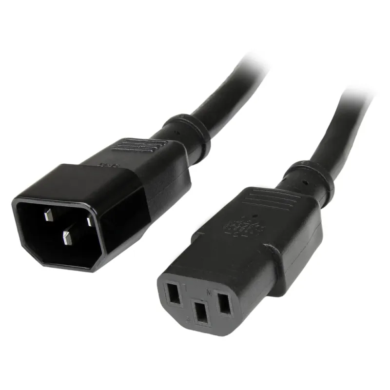 Cable StarTech.com 14 AWG Extension 90cm - Alimentación de Ordenador C14 a C13 - PXT100143