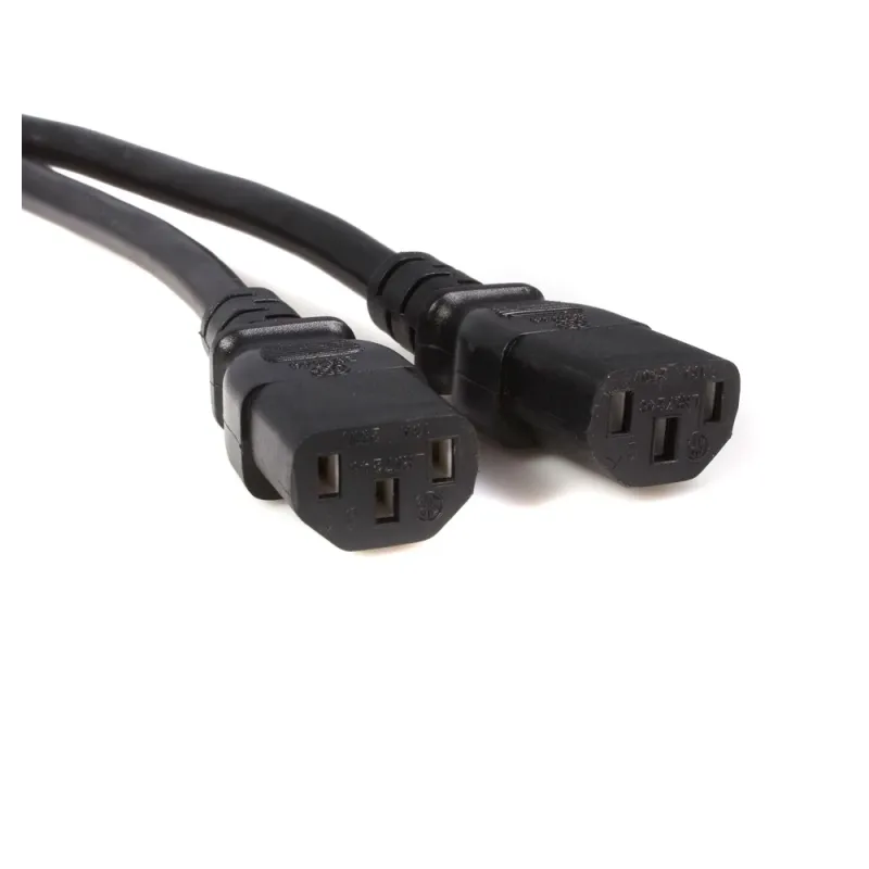 Cable StarTech.com PXT100Y - Adaptador - 3M - C14 IEC320 a 2x C13 - PXT100Y