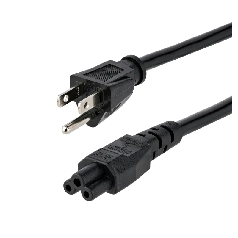 Cable StarTech.com PXT101NB3S - Estándar para Laptop NEMA 5-15P a C5 - 1.8 M - PXT101NB3S