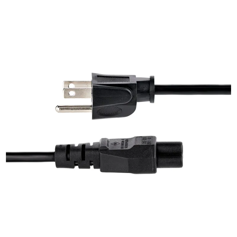 Cable StarTech.com PXT101NB3S - Estándar para Laptop NEMA 5-15P a C5 - 1.8 M - PXT101NB3S