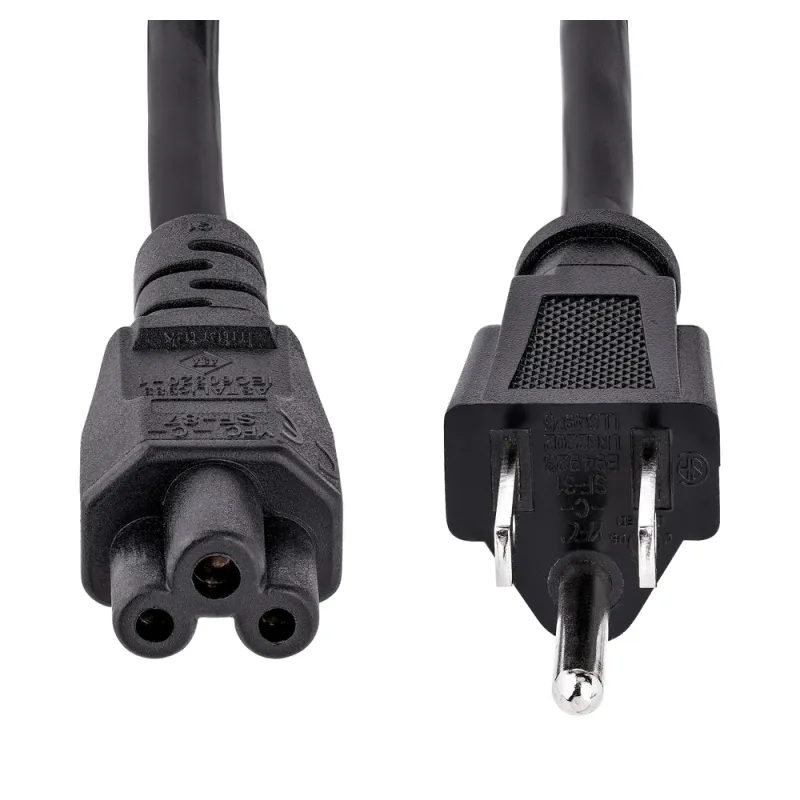 Cable StarTech.com PXT101NB3S - Estándar para Laptop NEMA 5-15P a C5 - 1.8 M - PXT101NB3S