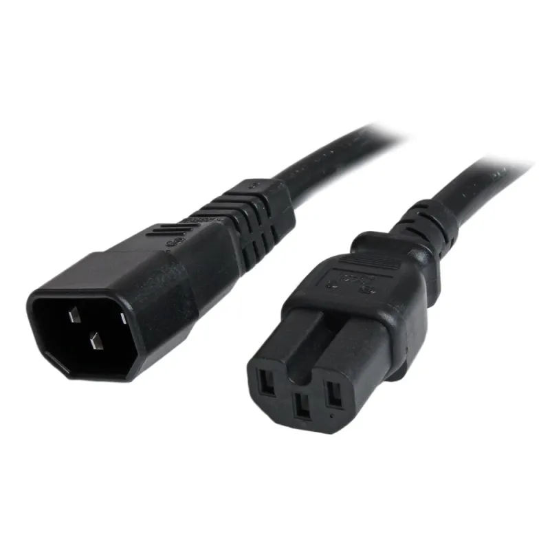 Cable StarTech.com 91cm 14 AWG Adaptador Jumper Bridge IEC C14 a IEC C15 para Servidor UPS - PXTC14C153
