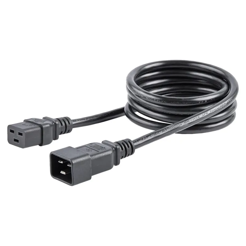 Cable de Energía StarTech.com PXTC19C20146 - 1.8M - C19 a C20 - 14 AWG - Conecta un servidor con una unidad de alimentación - PXTC19C20146