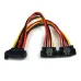 Cable de Alimentación StarTech.com - SATA 15 Pines - 15 cm - PYO2LSATA Cable de Alimentación StarTech.com - SATA 15 Pines - 15 cm - PYO2LSATA