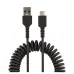 Cable StarTech.com - USB-A a USB-C - Espiral - 1M - R2ACC-1M-USB-CABLE