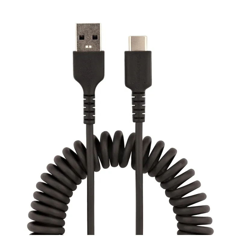 Cable StarTech.com - USB-A a USB-C - Espiral - 50cm - R2ACC-50C-USB-CABLE