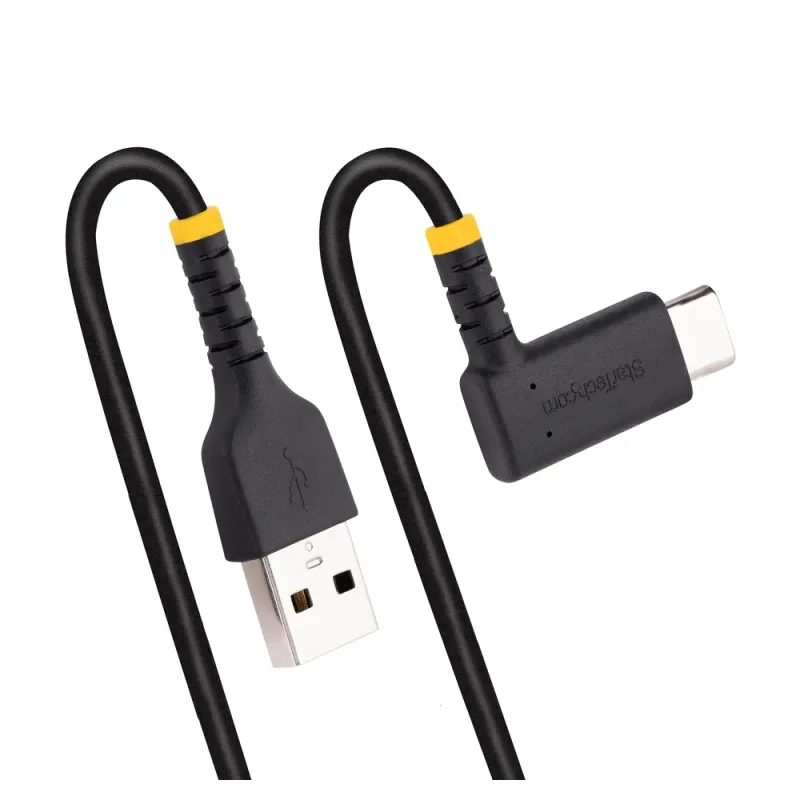 Cable StarTech.com - USB-A a USB-C - 1 m - Acodado - R2ACR-1M-USB-CABLE