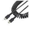 Cable StarTech.com - USB-C a USB-C - Espiral - 50cm - R2CCC-50C-USB-CABLE
