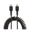 Cable StarTech.com - USB-C a USB-C - Espiral - 50cm - R2CCC-50C-USB-CABLE
