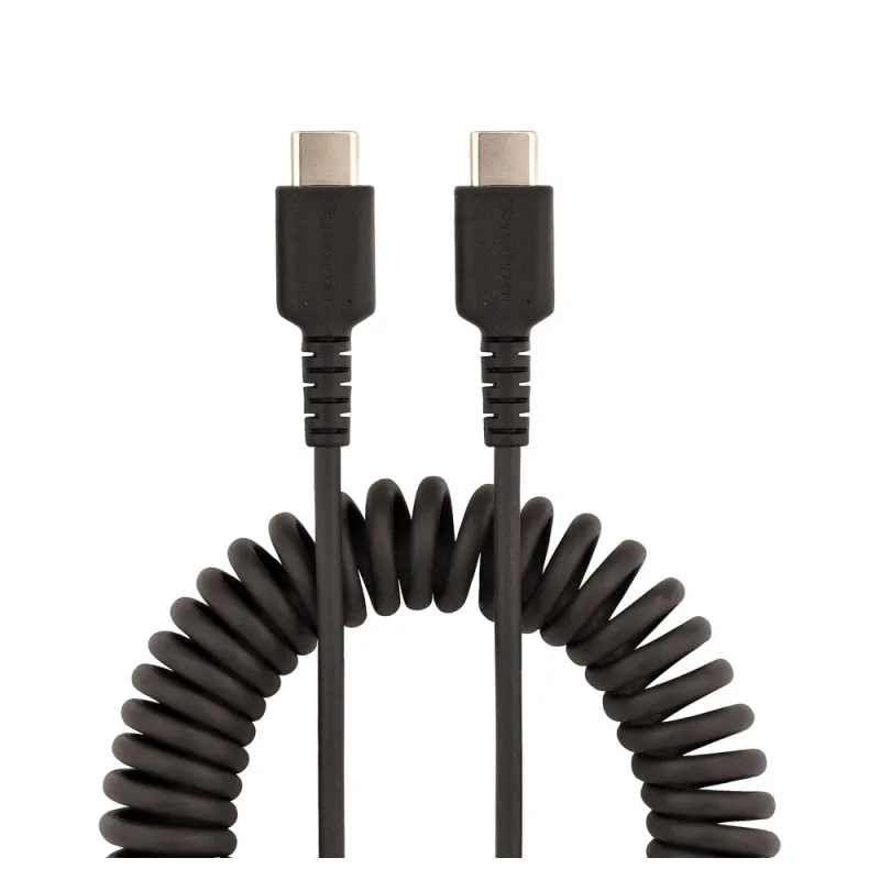 Cable StarTech.com - USB-C a USB-C - Espiral - 50cm - R2CCC-50C-USB-CABLE